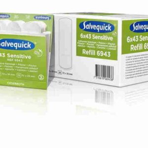 6 navullingen sensitive pleisters Salvequick 6943