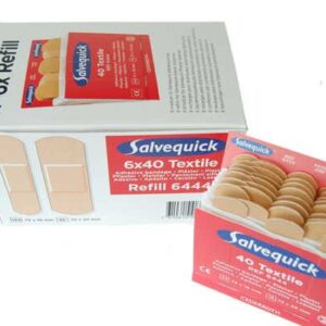 6 navullingen textiel pleister salvequick 6444