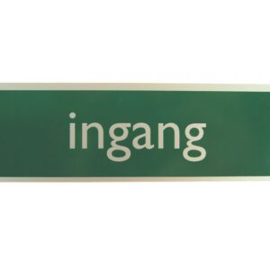Alulook ingang 165x45mm