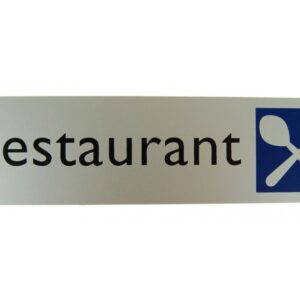 Alulook restaurant 165x45mm