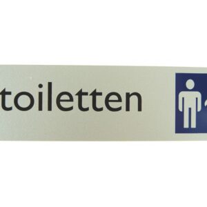 Alulook toiletten 165x45mm