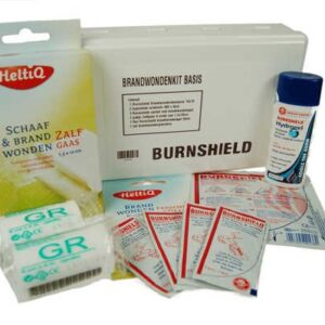 Brandwondenkit in verbanddoos basis