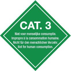 Categorie 3 sticker 300x300mm