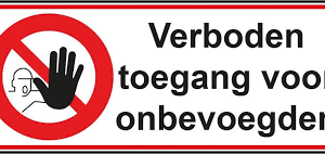 Pictogram Toegang verboden (PP)