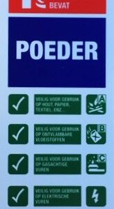 Gebruiksaanwijzing poederblusser