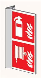Haaks bord blustoestel en slanghaspel 150x300