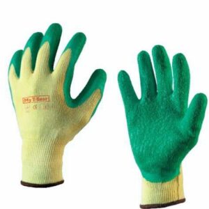 Handschoen GlovMech 350 groen geel 12 paar