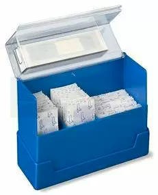 Heka pleisterdispenser 90 blauwe pleisters HACCP
