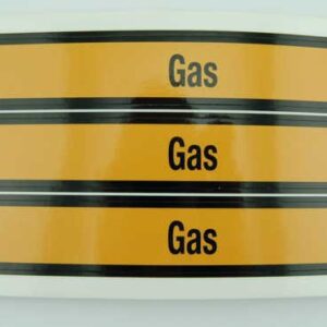 Leidingmarkering GAS 3 stuks op vel
