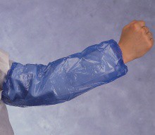 Mouwovertrek blauw 100 stuks