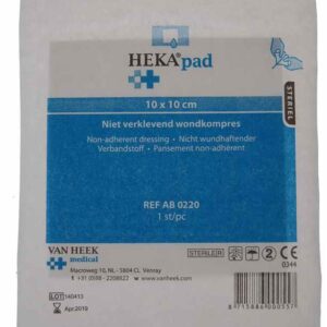Niet verklevend kompres 10 x 10 cm