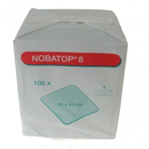 Nobatop kompres 10x10 niet steriel 100 stuks
