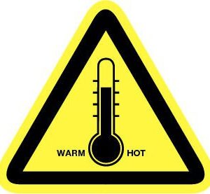 Pictogram Hoge temperatuur