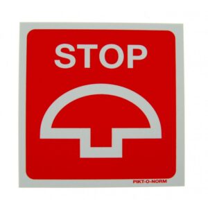 Pictogram noodstop 100x100mm
