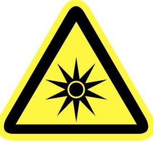 Pictogram optische straling