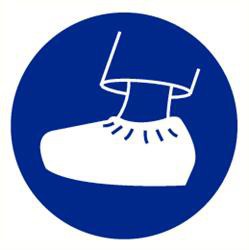 Pictogram Overschoenen verplicht