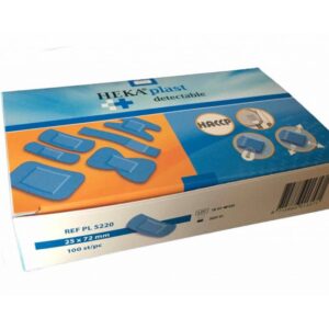 Pleister detectie plastic 19x72mm 100stuks (blauw)
