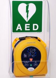 Plexiglas wandbeugel voor de Samaritan AED