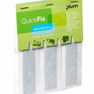 Quick navulling lange pleister blauw 30 stuks (haccp)