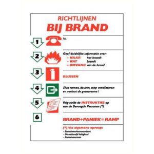 Richtlijnen bij brand