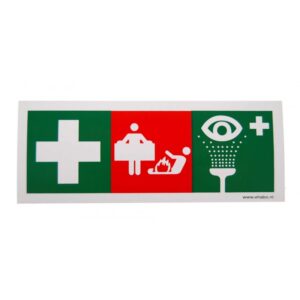 Sticker ehbo, blusdeken en oogspoel 150x50mm