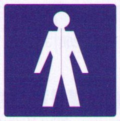 Sticker Herentoilet