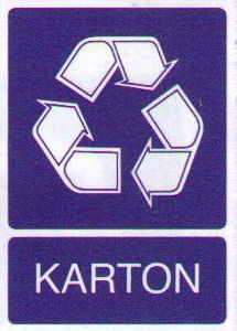 Sticker Kartonafval