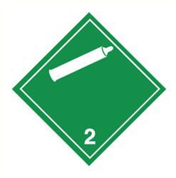 Sticker niet brandbare gassen(2)