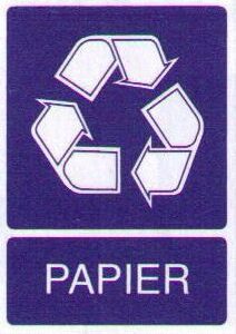 Sticker Papierafval