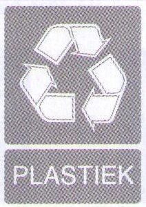 Sticker Plastiekafval