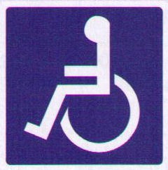 Sticker Rolstoelgebruiker