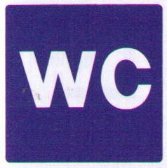 Sticker WC