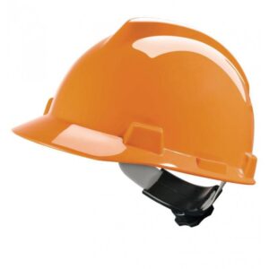 Veiligheidshelm 4 punts draaiknop oranje MSA