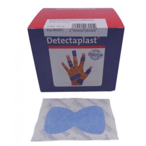 Vingertop pleister plastic detectie 50stuks (blauw)