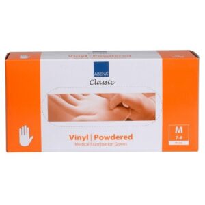 Vinyl handschoenen 100 stuks wit mt M