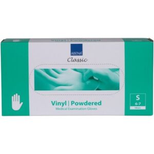 Vinyl handschoenen 100 stuks wit mt S