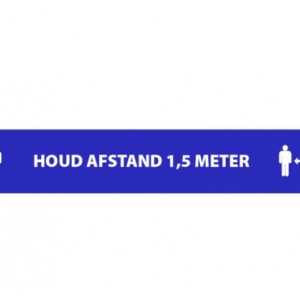 Vloermarkering houd afstand 1,5meter