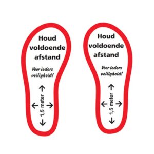 Kenmerken  Formaat 120x290mm Materiaal Vloersticker