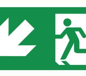 Vluchtweg links beneden