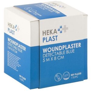 Wondpleister detectie 500x8cm plastic in dispenser (blauw)